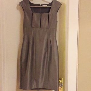 Calvin Klein Sheath Grey Dress Size 6